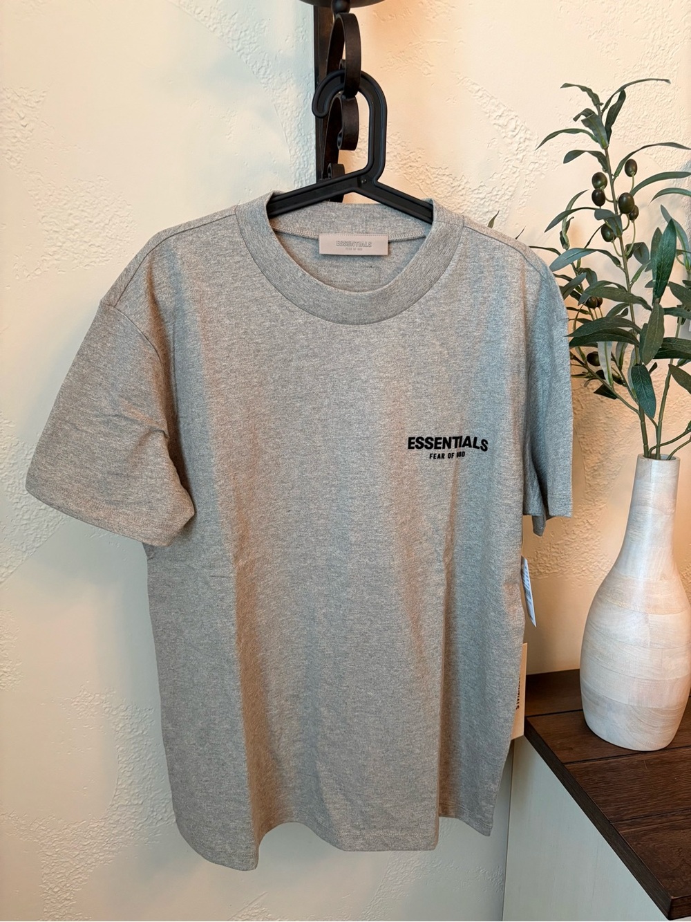 Fear of God ESSENTIALS Grey Short Sleeve Logo Tee